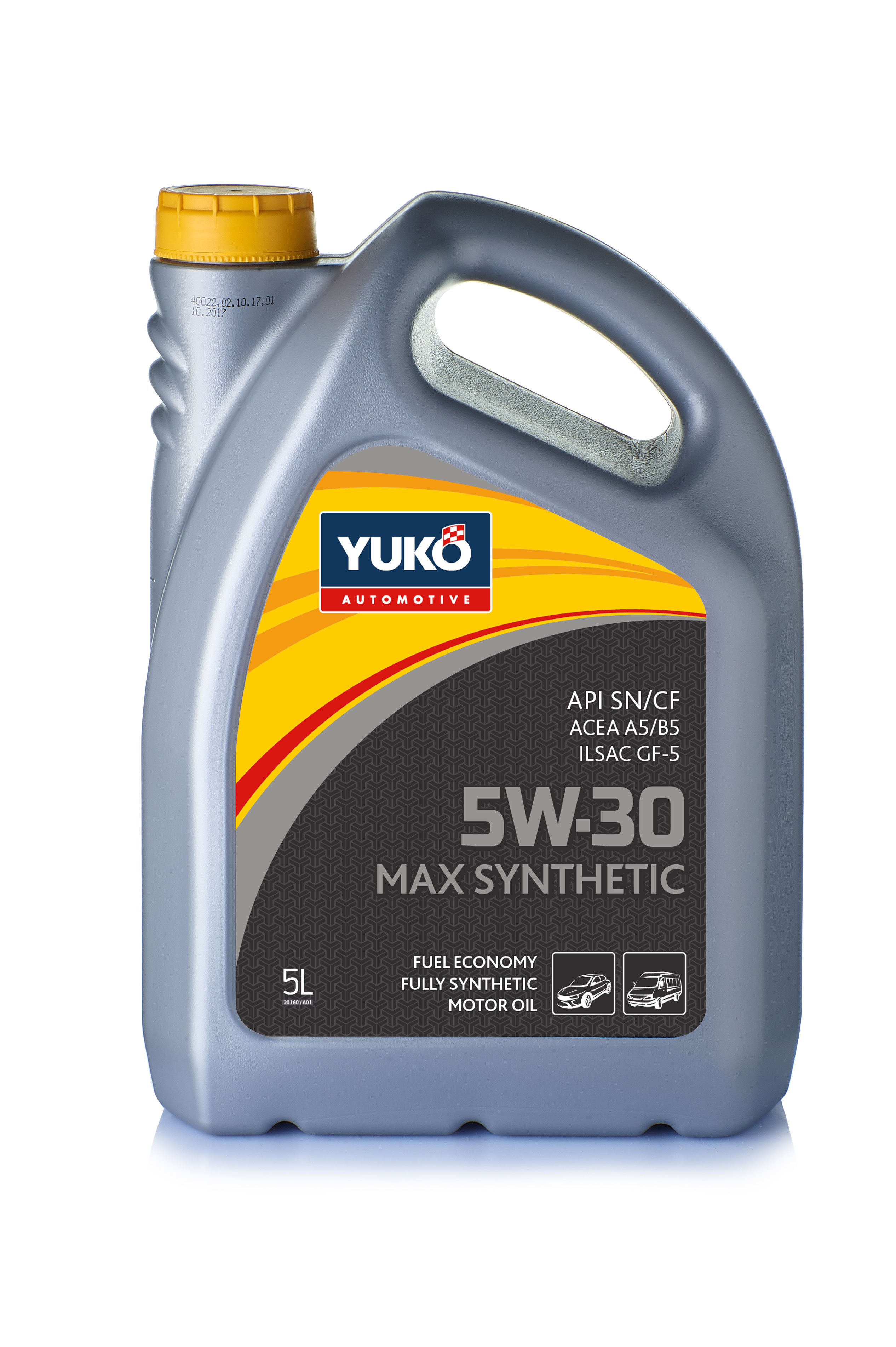 Олива моторна YUKO MAX SYNTHETIC A&A 5W-30 API SP каністра 5л ПЕ